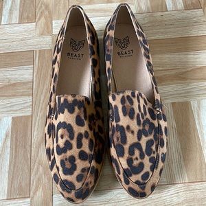 Leopard print loafers